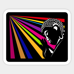 Rainbow Buddha Sticker